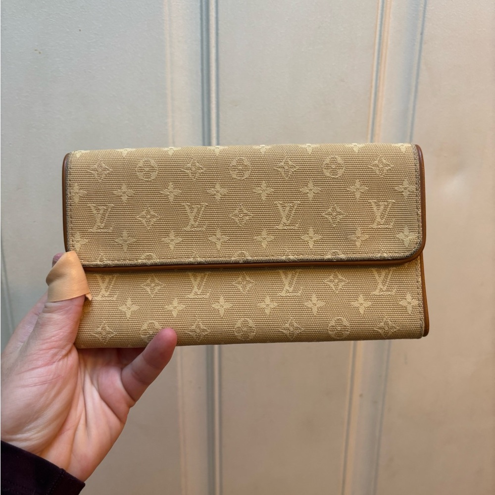 Louis Vuitton Beige Monogram Wallet
